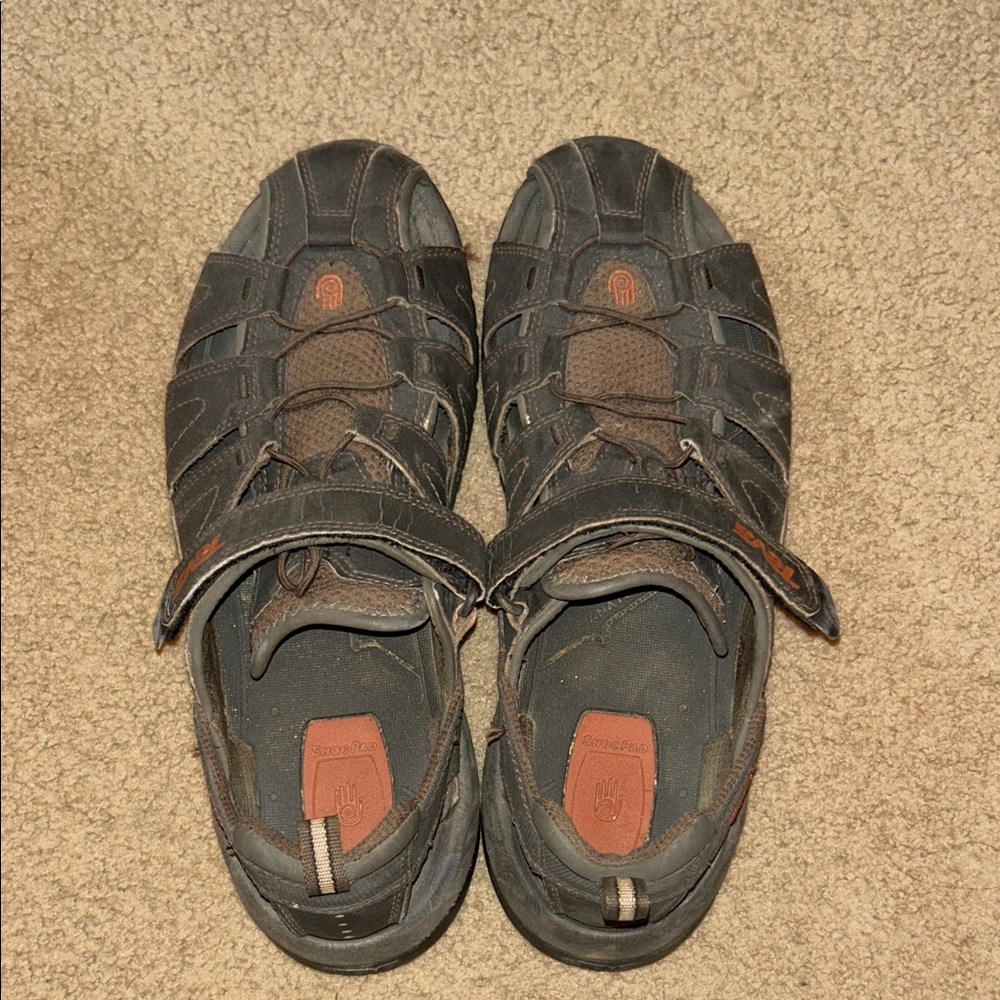 Teva Dark Gray and Brown Men's Sandals